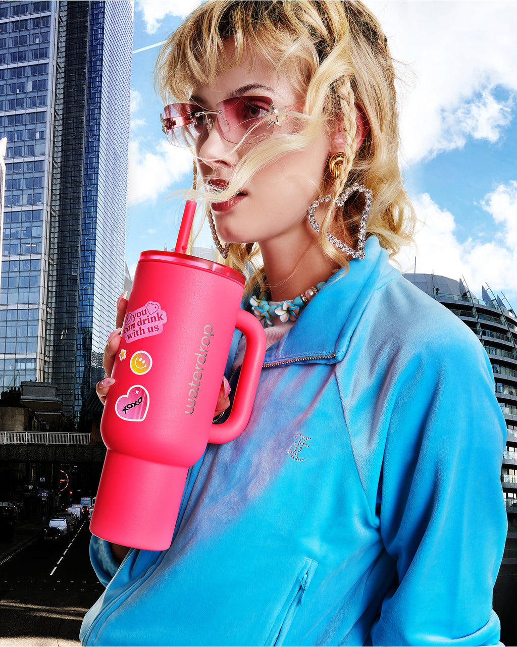 Neon Pink Explorer Thermo Tumbler